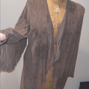 Suede Fringe Jacket